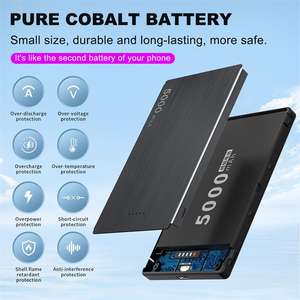 Banco <span class=keywords><strong>de</strong></span> Energía Delgado 2 en 1 <span class=keywords><strong>de</strong></span> Aleación <span class=keywords><strong>de</strong></span> Aluminio KCC <span class=keywords><strong>de</strong></span> Corea, 5000 mAh, Carga Rápida <span class=keywords><strong>de</strong></span> 20 W, Cargador Inalámbrico para <span class=keywords><strong>iPhone</strong></span>, Diseño Magnético Portátil - Product Image 3