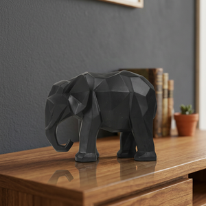 AK Brass Black Modern Geometric <b>Elephant</b> Special Table Ornament For Decorative Home <b>Decor</b> Table <b>Decor</b> Ornaments - Product Image 2