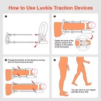 Delovetoy Dildo-Vergrößerungsset Wasserdicht Ohne Vibrationsmodi Penispumpe Vergrößerer Strecker Zubehör