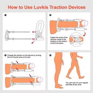 Delovetoy Dildo-Vergrößerungsset Wasserdicht Ohne Vibrationsmodi Penispumpe Vergrößerer Strecker Zubehör - Product Image 6