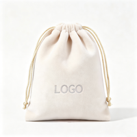 Pochette en velours personnalisée avec cordon de serrage, vente en gros, sac en velours doux avec cordon de serrage, plusieurs tailles, sac de rangement pour bijoux, petit sac cadeau pour accessoires