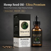Huile de graines de chanvre de qualité supérieure, pressée à froid, pure, extraite de plantes, haute puissance