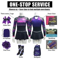 Conception personnalisée Cheerleading Sport Survêtement Cheerleader Costume Cheer Warm up Set Cheerleading Practice Wear