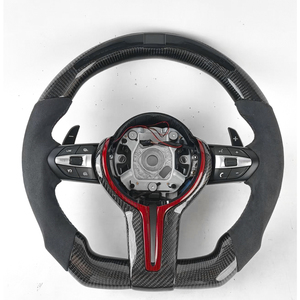 Volante de Coche de Cuero y Fibra de Carbono para M Sport F-Chassis F80 F82 F87 F12 F13 F86 F33 M1 M2 M3 M4 M5 M6 X5 X6 F30 F10 F21 <span class=keywords><strong>F1</strong></span> - Product Image 2