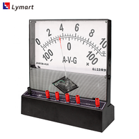 Pengukur tegangan listrik, Amperemeter Voltmeter 100ua 2.5a 10 V kondisi baru pengukur Demo plastik