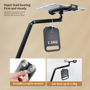 Supporto Girevole a 360 Gradi per Telefono e <span class=keywords><strong>Tablet</strong></span>, Regolabile, per <span class=keywords><strong>Letto</strong></span>, Clip <span class=keywords><strong>Porta</strong></span> Cellulare - Product Image 5