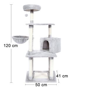 Baboney Arbre à Chat en Sisal Écologique Intégré Grande Étagère <span class=keywords><strong>pour</strong></span> Chat 44x44x114cm Qui Ne Prend Pas de Place <span class=keywords><strong>pour</strong></span> les Accessoires <span class=keywords><strong>pour</strong></span> Chats - Product Image 4