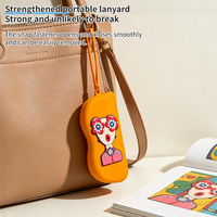 Estuche de Silicona para Gafas, Estuche de Maquillaje Impermeable, Bolsa de Almacenamiento Suave para Lentes con Cierre, Porta Gafas de Sol de Viaje con Logotipo Personalizado