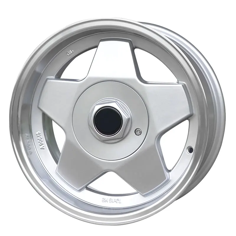 15 "Lõm Retro Nhôm Hợp Kim Bánh Xe Cho Xe Ô Tô 15 * 7J 4X100 4X114.3 Lưới Thiết Kế Tùy Chỉnh Nhôm Hợp Kim Bánh Xe Cho Xe Ô Tô