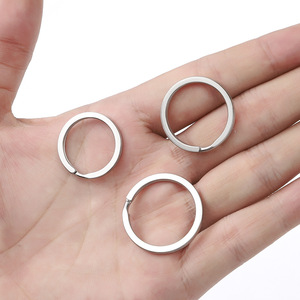 304 Stainless Steel Key <b>Ring</b> 2.5mm Diameter Round Keychain Hardware Jewelry Buckle Durable Metal <b>Keyring</b> Accessory - Product Image 3
