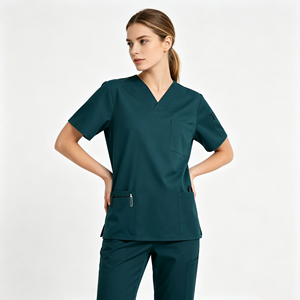 Blouses et chemises médicales unisexes amples pour médecins et infirmières, uniformes médicaux verts, hauts d'uniforme d'<span class=keywords><strong>infirmière</strong></span> - Product Image 1