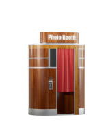 Machine photo rétro incurvée à écran tactile et appareil photo reflex numérique, très demandée pour bars, clubs et lieux de fête