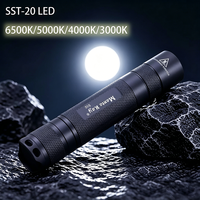Lampe de poche EDC en aluminium IP65, lumière noire LuminuSST-20 LED 6500K 5000K 4000K 3000K, 3 modes, tactique, camping, urgence S10