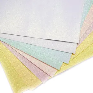 Factory double sided card stock sheet wrapping 250gsm tissue wall gift wrapping cardstock glitter paper