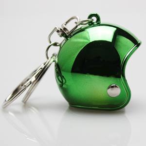 Helm Keselamatan sepeda motor gaya kartun lucu gantungan kunci pesona gantungan kunci mobil batu logam berat gantungan kunci tas topi keras pria wanita - Product Image 6