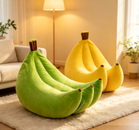 Fauteuil pouf convertible créatif de forme ovale, minimaliste, avec rembourrage en éponge et housse en tissu, pour hôtel, villa, décoration moderne de la maison