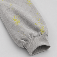 Fabricant de vêtements personnalisés OEM ODM : Sweat à capuche surdimensionné pour homme en molleton bouclette avec motif éclaboussures de peinture, style streetwear