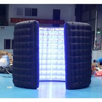 Carpa Inflable Portátil Impermeable con Luces LED RGB Impresas con UV de Grado Comercial para Alquiler de Cabina de Fotos, Fiestas, Casa de Brinco y Transmisión en Vivo