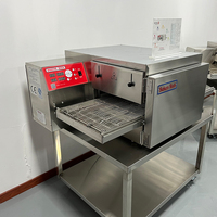 Horno de Pizza Eléctrico Estilo Pizza Hut con Doble Temperatura y Transportador de Aire Impulsado