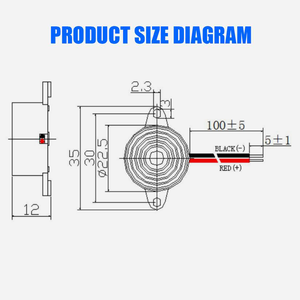 Beelee Còi Báo Động Piezo Còi Báo Động Piezo Smd 12V Cho Đồ Chơi Điện Tử - Product Image 5