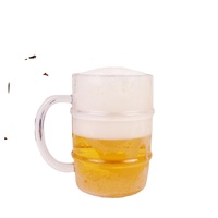Chope à bière en plastique de 24 oz, durable, avec design articulé en forme de bus