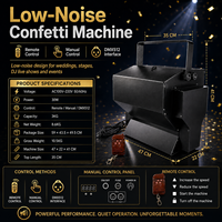 Machine à confettis électrique DMX en gros pour mariages, fêtes, spectacles DJ, scènes et festivals