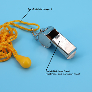 Fischietto da allenatore in acciaio ad alta frequenza con cordino, <span class=keywords><strong>suono</strong></span> forte e nitido, ideale per allenatori, arbitri e dirigenti sportivi - Product Image 3
