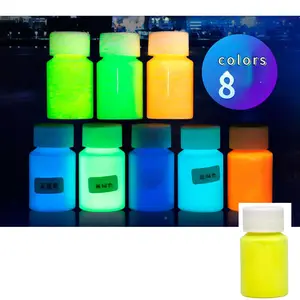 Boya püskürtme su bazlı yüksek parlaklık Glow-in-the-dark pigment tozu glow-in-the-dark boya koşu DIY Galaxy Pigment