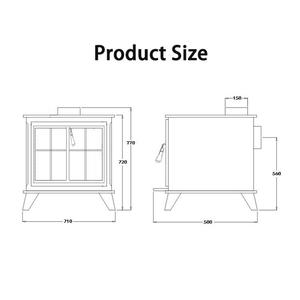 Moderna stufa interna indipendente, multifunzione in acciaio senza fumo, camino a <span class=keywords><strong>carbone</strong></span> - Product Image 5