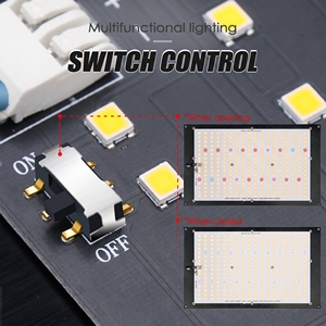 Luci LED per Coltivazione <span class=keywords><strong>in</strong></span> Alluminio a Spettro Completo da 240 <span class=keywords><strong>Watt</strong></span> LM301H con Controllo Intelligente per Crescita Idroponica Indoor e Fase di Fioritura e Vegetativa - Product Image 3
