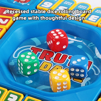 Juego de Mesa HTL Truth or Dare, Juego Interactivo Multijugador para Fiestas con Tarjetas y Dados, Juguete de Mesa para Niños y Adultos, Venta al Por Mayor