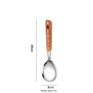 Yolecen thép không gỉ không từ tính đồ dùng nhà bếp thiết lập đầy đủ nấu ăn thìa thìa bao gồm súp muỗng colander gạo muỗng - Product Image 6