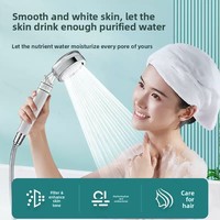 Pommeau de Douche Filtrant Pressurisé avec Chauffe-Eau Intégré et Purificateur d'Eau Domestique – Élimination du Chlore, Antibactérien, Apaisant pour la Peau, Style Chinois