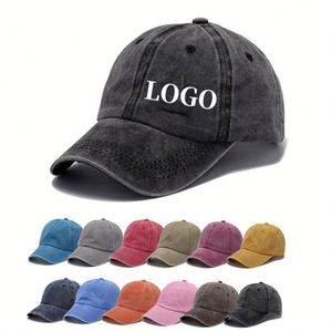 Gorras de Béisbol con Logotipo Personalizado, Gorra de Béisbol Bordada con Logotipo Bordado, Gorra Deportiva de Béisbol de Algodón Lavado Vintage - Product Image 1