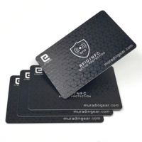 Logo personnalisé en gros PVC CR80 taille carte bancaire carte de crédit protecteur de passeport sans contact RFID carte de blocage