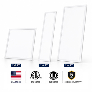 72W LED Backlit Panel <b>Light</b> 5CCT 5Power Selectable Commercial <b>Ceiling</b> Fixture DLC UL <b>Office</b> Lighting for School Warehouse Retrof - Product Image 1