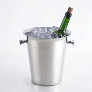 Seau à glace isolé en acier inoxydable pour bière Champagne, à vendre