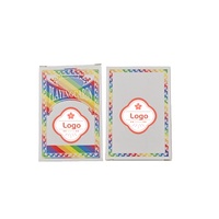 Jeu de cartes à jouer personnalisées en gros avec logo, 54 cartes standard, pour cadeaux promotionnels et faveurs de fête en bar