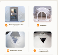 Nouvelle Arrivée Dôme Hôtelier de Luxe Quatre Saisons Personnalisé en Acier et PVC, Tente de Glamping Préfabriquée, Dôme Géodésique en Verre pour Événements