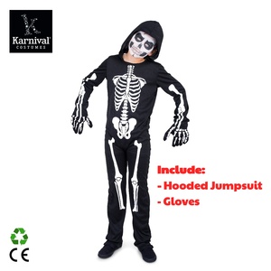 Disfraces de Terror al por Mayor ODM para Cosplay de TV y Cine, Disfraz de Esqueleto Fantasma para Niños, Kit de Disfraces Familiares Unisex para Halloween - Product Image 2