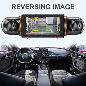 Caméra de tableau de bord de <span class=keywords><strong>voiture</strong></span> 3 pouces 360 degrés avec WiFi, GPS, surveillance de stationnement 24h/24, 4 objectifs HD 1080P, enregistreur vidéo, contrôle par application, câblage direct - Product Image 5