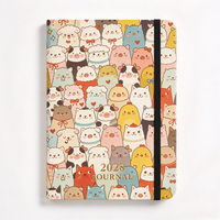 Carnet de planification A5 personnalisé 2028 avec motif animalier mignon, journal avec couverture et pages intérieures personnalisables