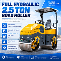 Rouleau compresseur hydraulique à double tambour pour le compactage de l'asphalte et les chantiers de construction