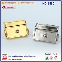 8880 Fermoir de boîte classique en alliage de zinc pour sac à main DIY, boîte à bijoux, couleur et logo personnalisables
