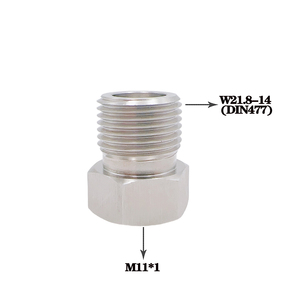 M10/M11 Female to W21.8-14 Male CO2 Adapter Mini Regulator Connector for Homebrew Beer Corny Keg Soda - Product Image 2