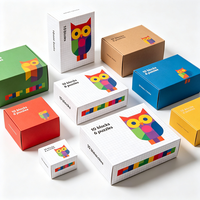 Boîte de rangement portable personnalisée, étanche et écologique pour 10 blocs de puzzle 6 pièces pour enfants, production en 72H, anti-écrasement