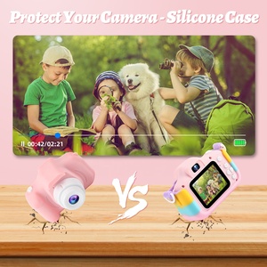 Kinderkamera für den Außenhandel, Rosa Regenbogen-Welpen-Design, Mini-Fotokamera, Silikon, Sturzsicher, HD 2,0-Zoll-Bildschirm, Video & Foto - Product Image 2
