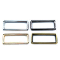 Anneau de boucle carré classique en alliage sans nickel de 18 mm x 50 mm pour sacs à main et valises – Accessoires de quincaillerie