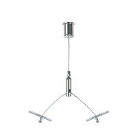 Kit de suspension pour tableaux en cuivre de qualité supérieure, avec câble en acier inoxydable réglable et clip, finition nickel/chrome/noir, tailles personnalisables