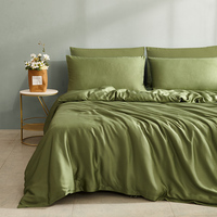 Ensemble de draps Lyocell taille personnalisée luxe des années 60 100% draps de lit en bambou Lyocell tissu pour ensembles de literie ensembles de couette d'été